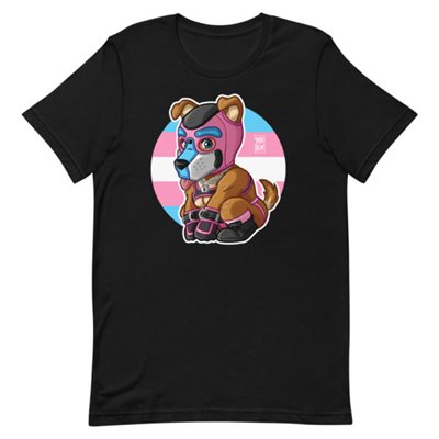 Playful Puppy - Transgender Flag - Short-Sleeve Unisex T-Shirt