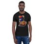 Playful Puppy - Blue Red Mask - Short-Sleeve Unisex T-Shirt