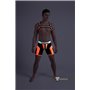 MASKULO - Men’s Fetish Chest Harness Neon Orange