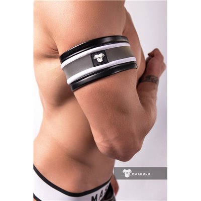 MASKULO - Spandex Biceps Band Neon White