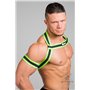 MASKULO - Rubber Harness with Biceps Bands Neon Green