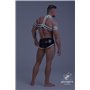 MASKULO - Rubber Harness with Biceps Bands Neon White