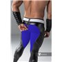 MASKULO - Men's Fetish Leggings Codpiece Zipped Rear Royal Blue