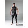 MASKULO - Men's Fetish Leggings Codpiece Zipped Rear Black