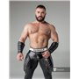 MASKULO - Men's Fetish Leggings Codpiece Zipped Rear Black