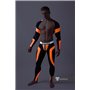 MASKULO - Men's Fetish Leggings Codpiece Neon Orange