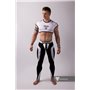 MASKULO - Men's Fetish Leggings Codpiece Neon White