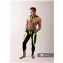 MASKULO - Men's Fetish Leggings Codpiece Zipped Rear Neon Green