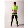 MASKULO - Men's Fetish Leggings Codpiece Zipped Rear Neon Green