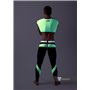 MASKULO - Men's Fetish Leggings Codpiece Zipped Rear Neon Green