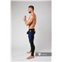 MASKULO - Color-Under Men's Fetish Leggings Zipped Rear Royal Blue