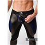 MASKULO - Color-Under Men's Fetish Leggings Zipped Rear Royal Blue