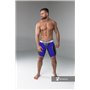 MASKULO - Men's Fetish Shorts Codpiece Zippered rear Full Thigh Pads Royal Blue