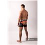 MASKULO - Men's Fetish Shorts Codpiece Open Rear Neon Orange