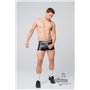 MASKULO - Men’s Fetish Leatherette Shorts White