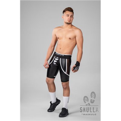 MASKULO - Men’s Fetish Cycling Shorts White