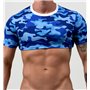 Project Claude Blue Camo Crop Top