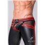 MASKULO - Men's Fetish Leggings Codpiece Open Rear Red