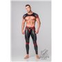 MASKULO - Men's Fetish Leggings Codpiece Open Rear Red