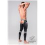 MASKULO - Men's Fetish Leggings Codpiece Open Rear Neon White