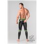 MASKULO - Men's Fetish Leggings Codpiece Zippered Rear Neon Green