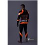 MASKULO - Men's Fetish Crop Top Spandex Long Sleeves Neon Orange