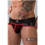 MASKULO - Briefs Mesh Codpiece Open Rear Red