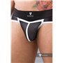 MASKULO - Briefs Mesh Codpiece Open Rear White