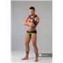 MASKULO - Briefs Mesh Codpiece Zippered Rear Neon Green