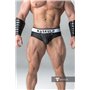 MASKULO - Rubber look Briefs Detachable Pouch Black