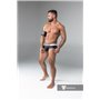 MASKULO - Rubber look Briefs Detachable Pouch Black