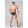 MASKULO - Fetish Briefs Codpiece Zippered Rear Neon Green