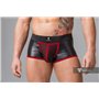 MASKULO - Fetish Trunks Mesh Codpiece Open Rear Red