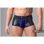 MASKULO - Fetish Trunks Mesh Codpiece Open Rear Royal Blue