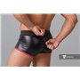 MASKULO - Fetish Trunks Mesh Codpiece Zippered Rear Red