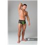 MASKULO - Fetish Trunks Mesh Codpiece Zippered Rear Neon Green