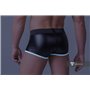 MASKULO - Fetish Trunks Mesh Codpiece Zippered Rear White