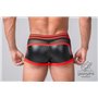 MASKULO - Fetish Trunks Codpiece Zippered Rear Red