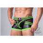 MASKULO - Fetish Trunks Codpiece Zippered Rear Neon Green