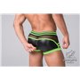 MASKULO - Fetish Trunks Codpiece Zippered Rear Neon Green