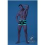 MASKULO - Fetish Trunks Codpiece Zippered Rear Neon Green