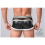 MASKULO - Fetish Trunks Codpiece Zippered Rear White