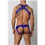 Gunner Neoprene Lace Up Jock Brief Blue