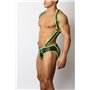 Gunner Neoprene Lace Up Jock Brief Green