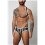 Gunner Neoprene Lace Up Jock Brief White