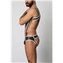 Gunner Neoprene Lace Up Jock Brief White