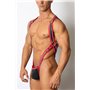 Prowler 2.0 Neoprene Body Harness w/ Jock Armour Red/White