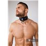 Armored Color-Under Men's Fetish Collar Royal Blue