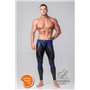 Youngero Generation Y Men's Fetish Leggings Codpiece Zippered Rear Royal Blue