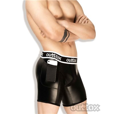 Outtox Mesh Codpiece Elements Shorts Black